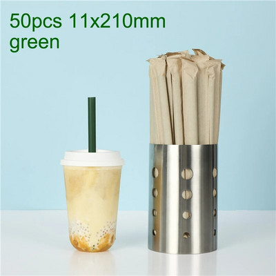 Bpa nemokami vienkartiniai plastikiniai šiaudeliai Milkshake Plačiai Boba burbuliukai arbatos šiaudeliai ilgi, atskirai suvynioti gėrimų baro įrankiai