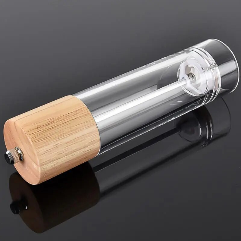 Akril átlátszó borsdaráló fűszer fűszeres üveg bors fűszer sódaráló kézi borsdaráló állítható kerámia daráló