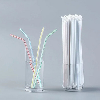 100 τμχ Πλαστικες Ποσιμου Καλαμακια Πολύχρωμες Rietjes Ευέλικτα Προμήθειες Γάμου Πλαστικά Πλαστικά Καλαμάκια Ποτών Κουζίνα