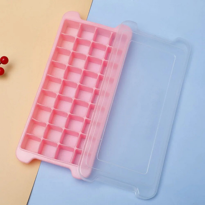 24/36 režģis Liela ledus kubiņa veidne Viegli atbrīvojama pārtikas kvalitātes silikona ledus kubiņu kvadrātveida paplāte DIY ledus veidotāja ledus kubiņu paplāte