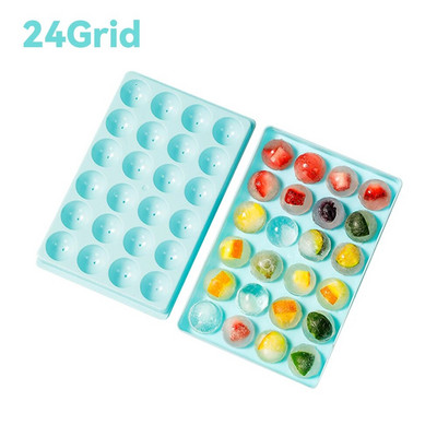 3D apvalus ledo kubelių padėklas su dangteliu plastikinis deimantinis ledo formų šaldytuvas sferinis pasidaryk pats formelės ledo kamuoliukų gaminimo aparatas Virtuvės įrankiai