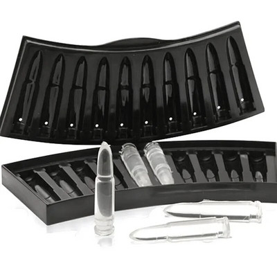 Creative Gun Bullet Shape Ice Cube Maker Направи си сам Ice Cube Tray Chocolate Mold Home Bar Party Cool Whiskey Wine Ice Cream Tool