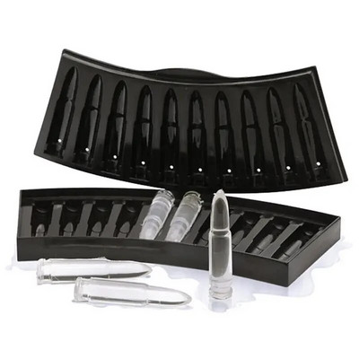 Kreatív pisztolygolyó alakú jégkocka készítő barkácsolás jégkocka tálca csokoládéforma otthoni bárparti hideg whisky bor fagylalt eszköz