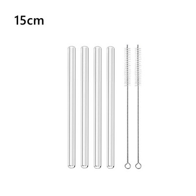 6 hüvelykes rövid üveg szívószálak Újrafelhasználható szívószálak Környezetbarát szívószálak koktélpoharakhoz Bár Italtartó Tartozék