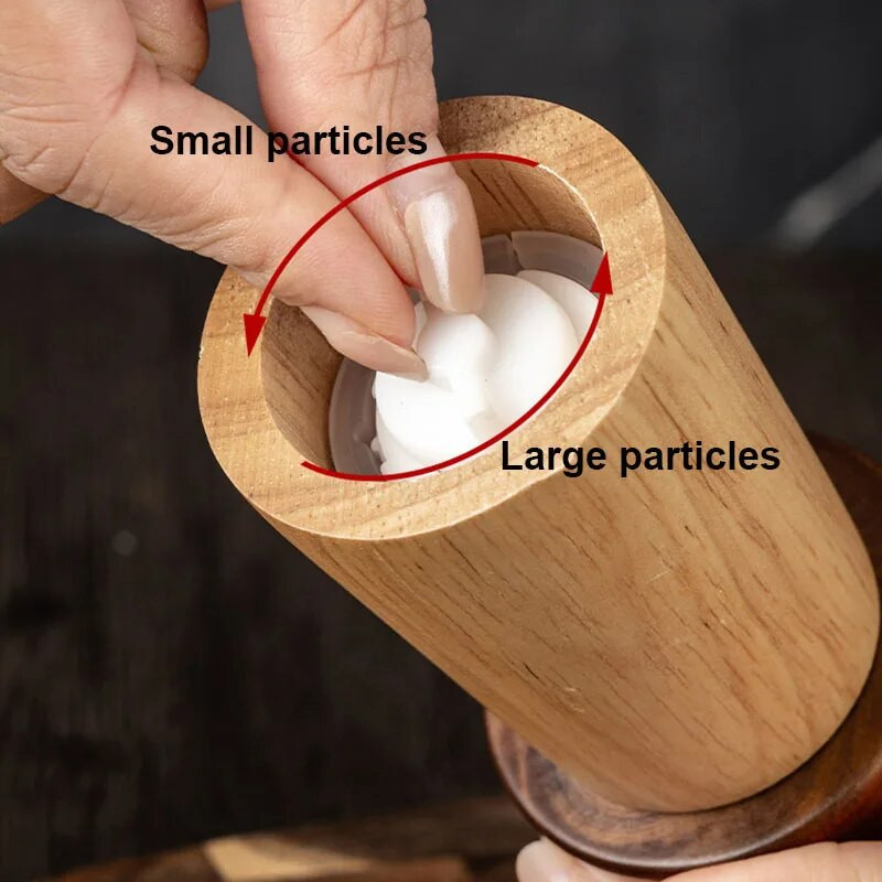 Mlin za sol i papar, mlinac za začine od punog drva s jakim podesivim keramičkim mlinom za kuhanje Kuhinjski alati