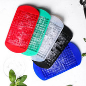 160 tinklelio mini silikoninė ledo padėklo forma Ledo formavimo formų ledo padėklo padėklas Sulankstomas ledo formų ledo laužtuvas vasaros gėrimų ledo mašinos forma