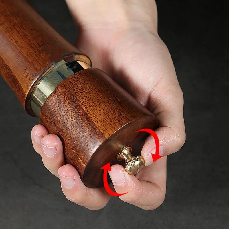 Rasnita manuala de piper din lemn Seturi de macinata de sare si piper Rasnita de piper de bucatarie Rasoare de sare de gatit Moara Miez de ceramica Instrumente de macinat