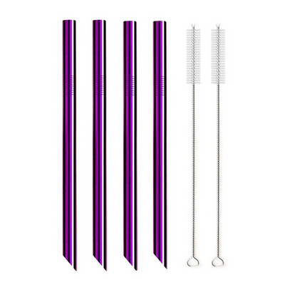 Kampuoti antgaliai Daugkartinio naudojimo kokteilių šiaudeliai 12 mm pločio 304 nerūdijančio plieno Boba Straws Party Bar Geriamasis metalinis šiaudelis burbulinei arbatai