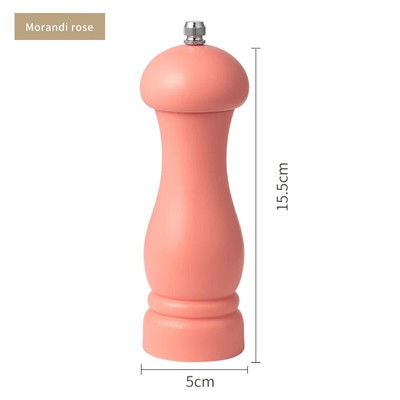 Pakartotinai užpildomas druskos ir pipirų malūnėlio prieskonių žolelių malūnėlis Cafe 6 spalvų rinkinys 1