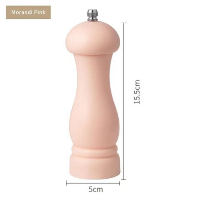 Pakartotinai užpildomas druskos ir pipirų malūnėlio prieskonių žolelių malūnėlis Cafe 6 spalvų rinkinys 1