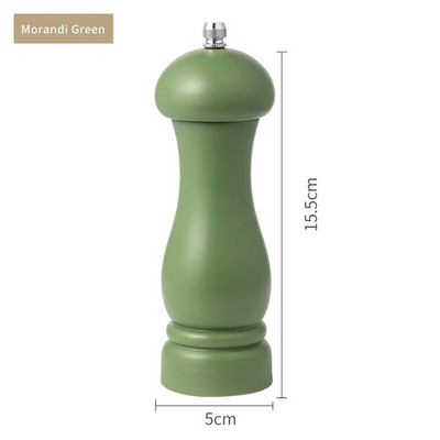 Pakartotinai užpildomas druskos ir pipirų malūnėlio prieskonių žolelių malūnėlis Cafe 6 spalvų rinkinys 1