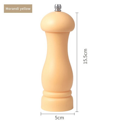 Pakartotinai užpildomas druskos ir pipirų malūnėlio prieskonių žolelių malūnėlis Cafe 6 spalvų rinkinys 1