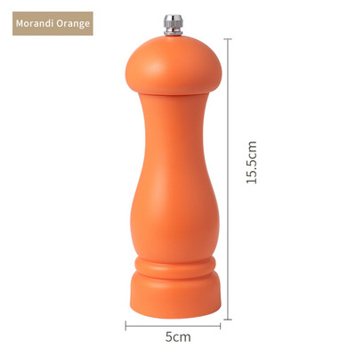 Pakartotinai užpildomas druskos ir pipirų malūnėlio prieskonių žolelių malūnėlis Cafe 6 spalvų rinkinys 1