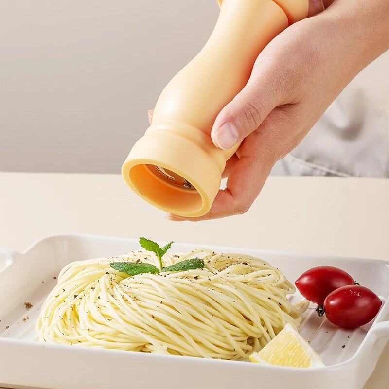 Pakartotinai užpildomas druskos ir pipirų malūnėlio prieskonių žolelių malūnėlis Cafe 6 spalvų rinkinys 1