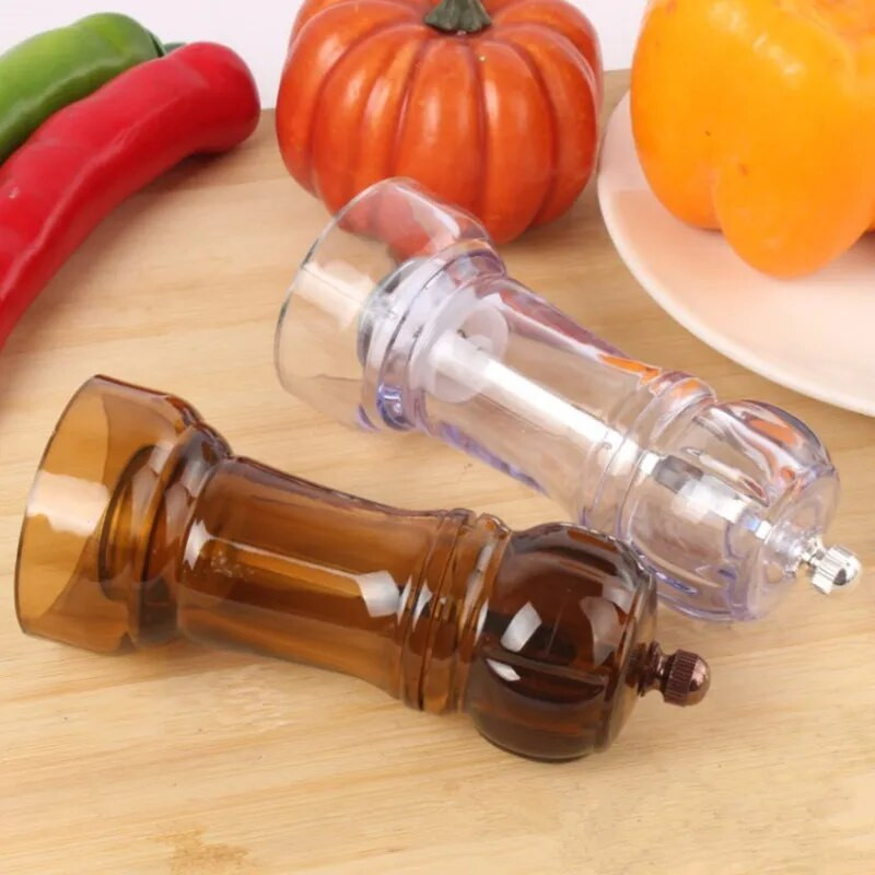 Akrilo pipirų malūnėlis, rankinis akrilo pipirų malūnėlis, universalus kruetinis virtuvės įrankis