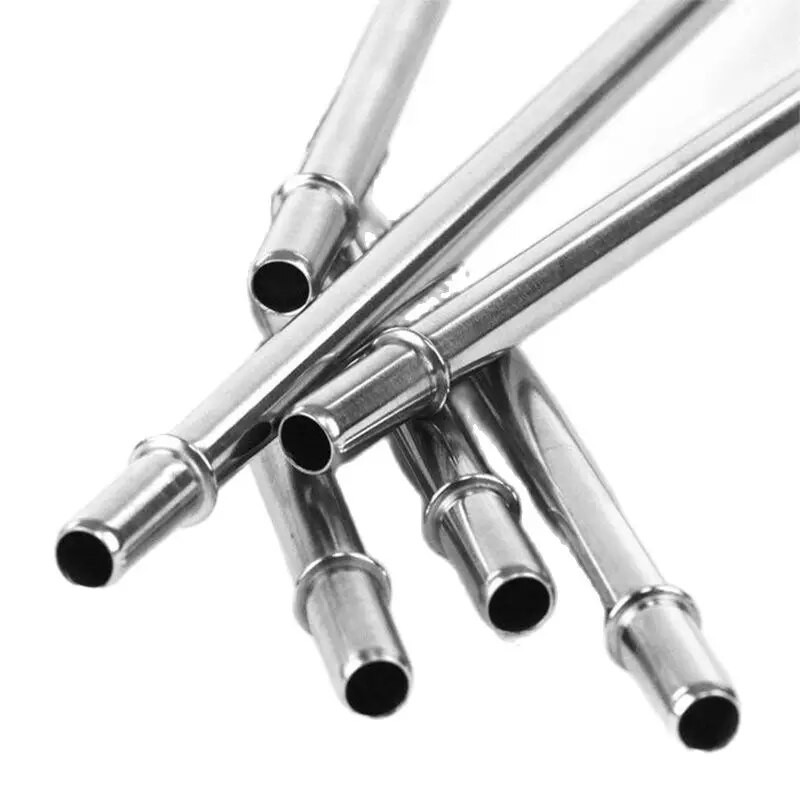 5 buc Pai de băut Cerc 8mm 22cm Paie din oțel inoxidabil Lapte Ceai Suc Paie pentru băuturi