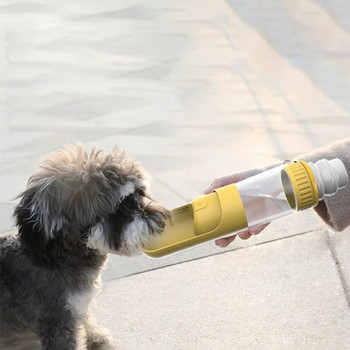 Φορητό μπουκάλι νερού για σκύλους Τροφή Πτυσσόμενο ποτήρι για κατοικίδια Τροφοδότης υπαίθριου ταξιδιού Μπολ Δοχεία φαγητού Αξεσουάρ για σκύλους