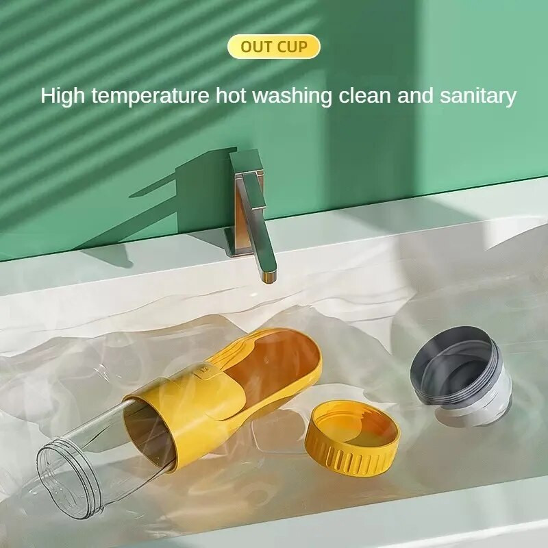 Φορητό μπουκάλι νερού για σκύλους Τροφή Πτυσσόμενο ποτήρι για κατοικίδια Τροφοδότης υπαίθριου ταξιδιού Μπολ Δοχεία φαγητού Αξεσουάρ για σκύλους