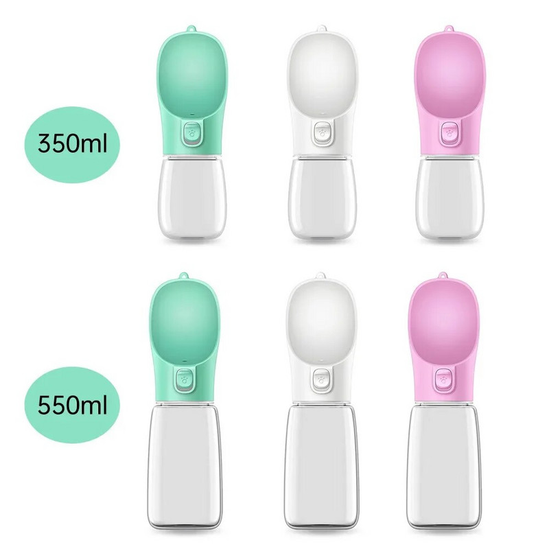 Nešiojamas šunų vandens butelis, maisto ir vandens talpykla, naminių gyvūnėlių tiekimo dubuo, lauko kelionių gertuvės, gyvūno šėrimo puodelis