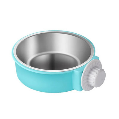 Nuimamas naminių gyvūnėlių narvelio dubuo iš nerūdijančio plieno pakabinamas koto puodelis didelis vandens tiektuvas šunims katėms triušiams