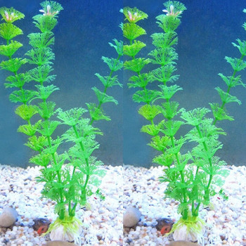 Τεχνητά φυτά ενυδρείου Στολίδι Ζιζάνια Νερό γρασίδι Δεξαμενή ψαριών Διακόσμηση Ενυδρείου Προσομοίωση Φυτά Αξεσουάρ ενυδρείου