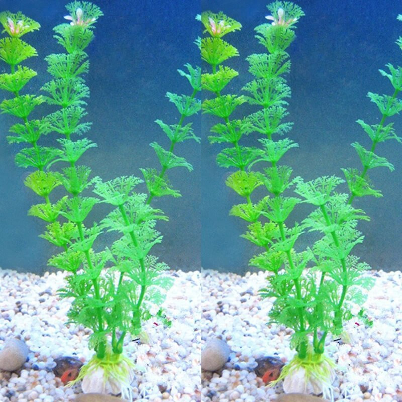 Dirbtiniai akvariumo augalai Ornamentai Piktžolės Vandens Žolė Akvariumo apdaila Akvariumo apdaila Imitacija Augalai Akvariumo priedai