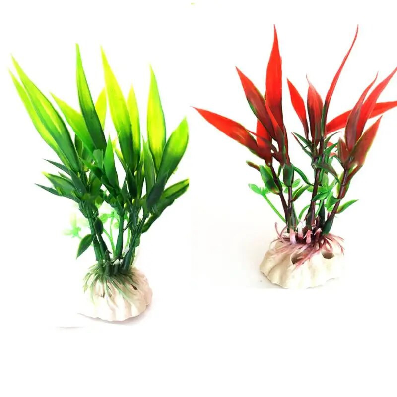 Dirbtiniai akvariumo augalai Ornamentai Piktžolės Vandens Žolė Akvariumo apdaila Akvariumo apdaila Imitacija Augalai Akvariumo priedai