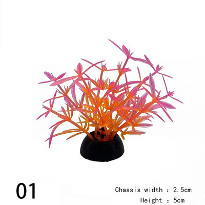 1 gab. Mākslīgo augu imitācija Ūdens nezāles Dekoratīvie augi Zivju tvertnes akvārija zāles dekorēšana