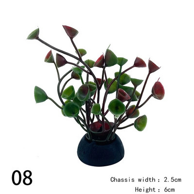 1 gab. Mākslīgo augu imitācija Ūdens nezāles Dekoratīvie augi Zivju tvertnes akvārija zāles dekorēšana