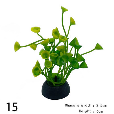 1 gab. Mākslīgo augu imitācija Ūdens nezāles Dekoratīvie augi Zivju tvertnes akvārija zāles dekorēšana