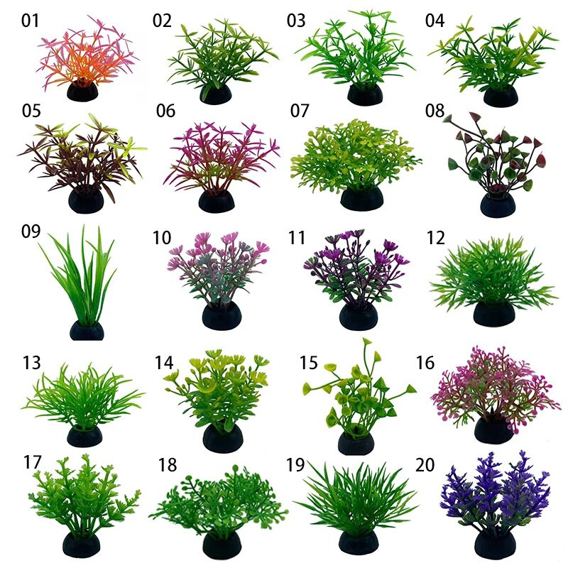 1 gab. Mākslīgo augu imitācija Ūdens nezāles Dekoratīvie augi Zivju tvertnes akvārija zāles dekorēšana