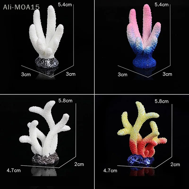 Mākslīgo koraļļu zivju tvertnes dekorēšana imitē jūras zvaigznes sveķu rifu ainavu akvārija dekorēšana amatniecības galda virsmas dekorēšana