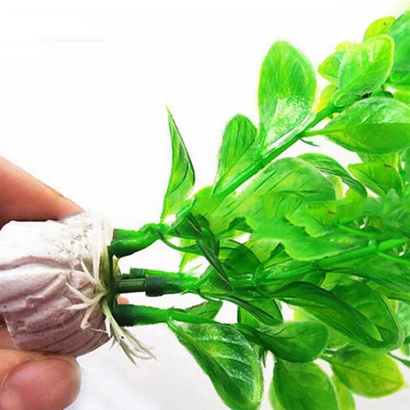 Gyvybiškas akvariumo akvariumo akvariumo papuošimas jūros dumbliais Ryškios žalios ir violetinės spalvos Dirbtiniai jūros dumbliai Gražus akvariumo aksesuaras