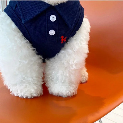 Vasariniai polo marškinėliai šunims šuniukų drabužiai Bichon Frise Chihuahua Stripe Dog megztiniai šunims vėsinantys liemenė mažiems ir vidutiniams šunims