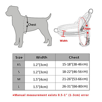 No Pull Dog Harness Nylon Μεγάλο λουρί για σκύλους Ανακλαστικό γιλέκο κατοικίδιων ζώων με επένδυση για λουράκια για μικρά μεσαία σκυλιά Pitbull Buldog