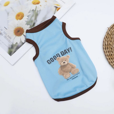 Animaciniai filmukai Meškiuko šuniui Drabužiai Mieli medvilniniai šunų kostiumai Pet marškinėliai katės Liemenė šuniukui Mažiems vidutiniams šunims Shih Tzu šuo XS-XXL