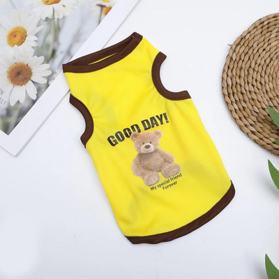 Animaciniai filmukai Meškiuko šuniui Drabužiai Mieli medvilniniai šunų kostiumai Pet marškinėliai katės Liemenė šuniukui Mažiems vidutiniams šunims Shih Tzu šuo XS-XXL