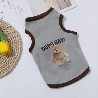 Animaciniai filmukai Meškiuko šuniui Drabužiai Mieli medvilniniai šunų kostiumai Pet marškinėliai katės Liemenė šuniukui Mažiems vidutiniams šunims Shih Tzu šuo XS-XXL