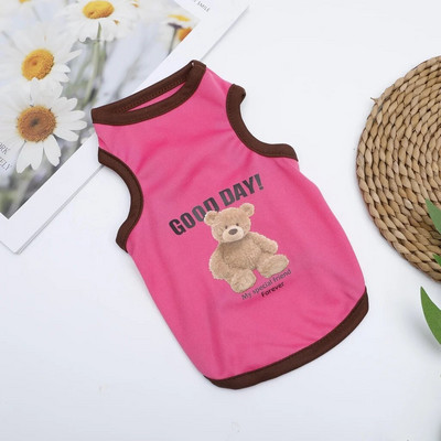Animaciniai filmukai Meškiuko šuniui Drabužiai Mieli medvilniniai šunų kostiumai Pet marškinėliai katės Liemenė šuniukui Mažiems vidutiniams šunims Shih Tzu šuo XS-XXL