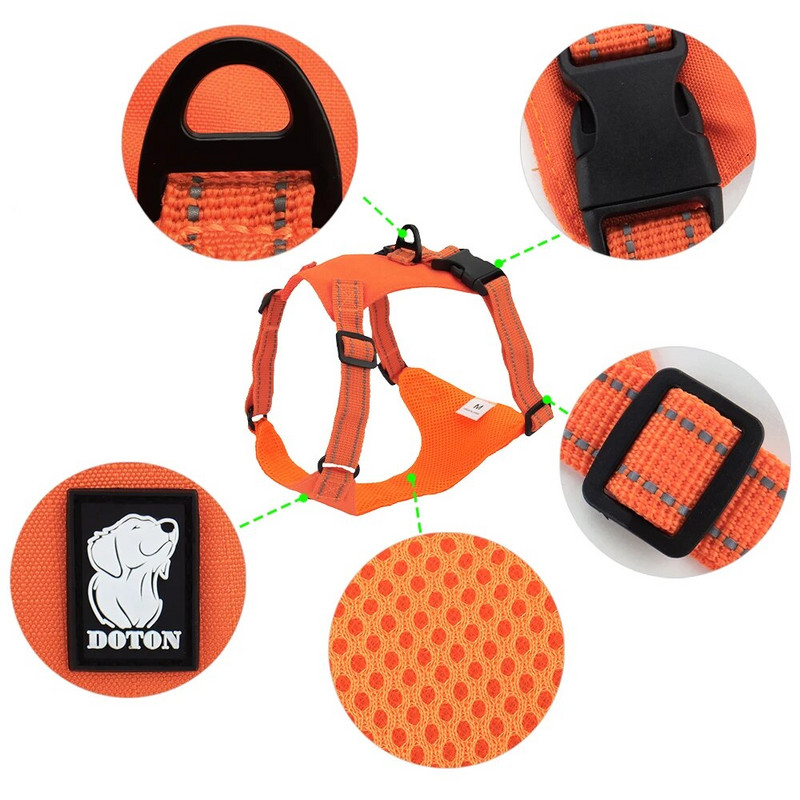 Fényvisszaverő kutyahám kültéri kisállat mellény nyakörv mellkaspánt kis közepes méretű kutyának