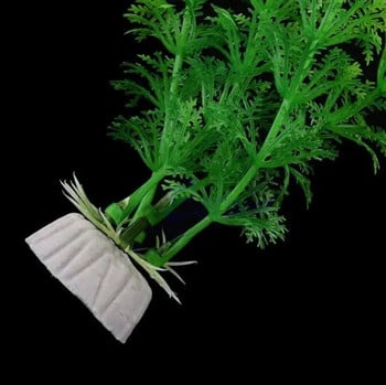 Растение за симулация на аквариум Растения за водни аквариуми Пластмасова изкуствена водна трева Аксесоари за декорация на аквариуми (около 32 см)#F