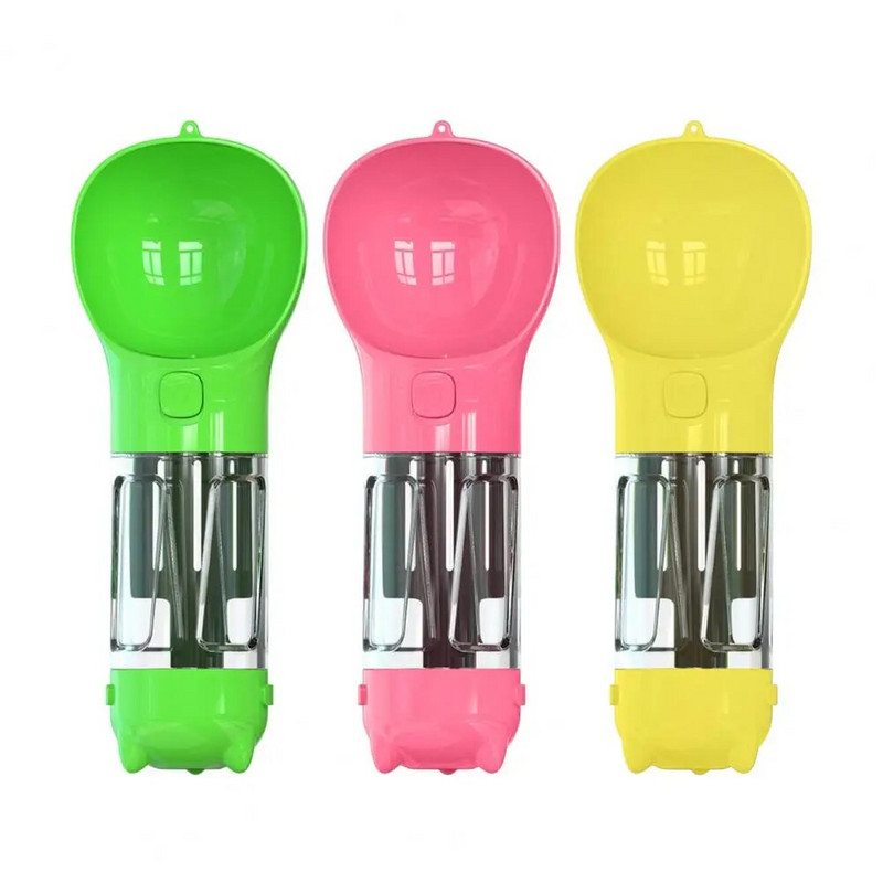 Lemmiklooma veepudel koos kakakulbiga Dog Travel veedosaator, kaasaskantav labidaga prügikoti jaoturiga Lemmiklooma veetass õues kasutamiseks