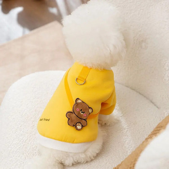 Φλις Ρούχα για σκύλους Φθινοπωρινό Χειμώνα Ζεστά Ρούχα για Ζώα Ρούχα Χαριτωμένη Αρκούδα Ρούχα Ζευγαρώματος Σκύλου Γατάκι Φούτερ για κουτάβι Bichon Chihuahua