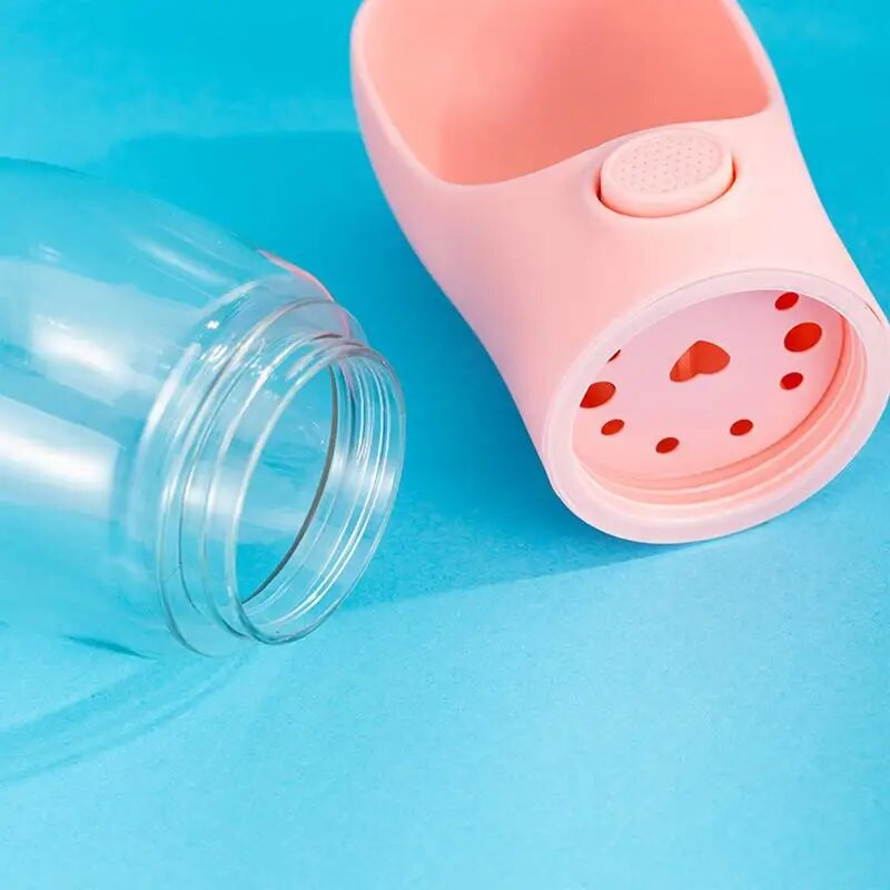 2 viename naminių gyvūnėlių vandens butelis Nešiojamas nepralaidus naminiams gyvūnėliams lydintis puodelis šunų kelionių vandens butelis vaikščiojant geriamojo maisto dubenėlio reikmenys