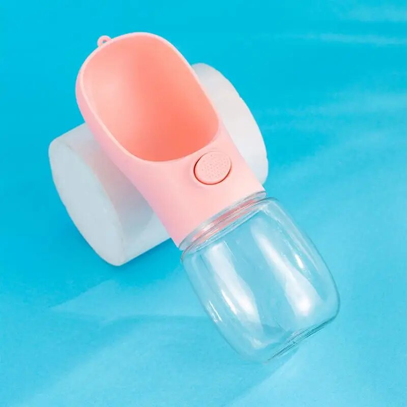 2 viename naminių gyvūnėlių vandens butelis Nešiojamas nepralaidus naminiams gyvūnėliams lydintis puodelis šunų kelionių vandens butelis vaikščiojant geriamojo maisto dubenėlio reikmenys