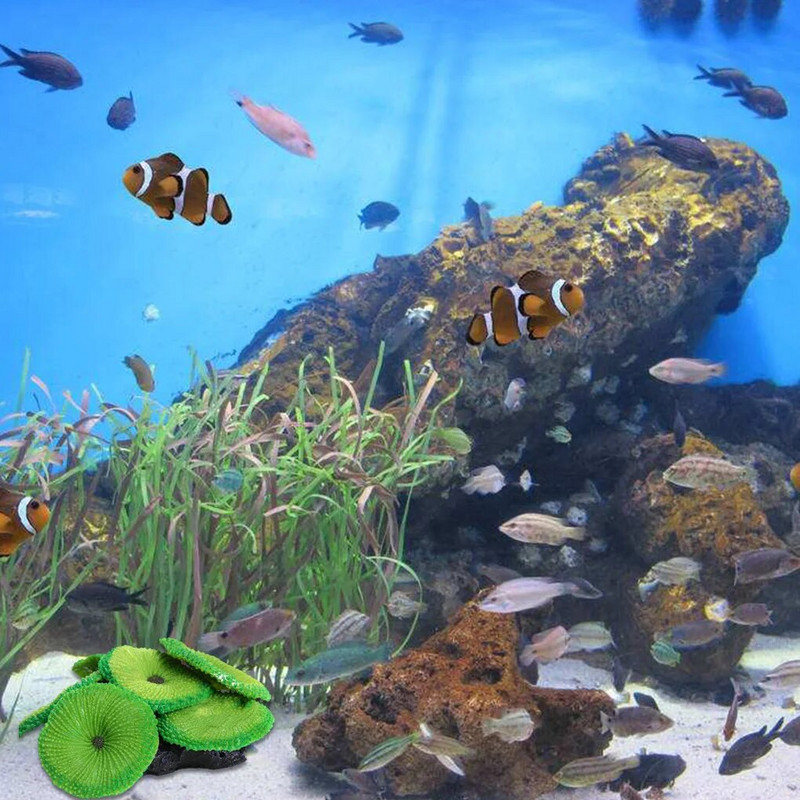 Akvarij Umjetni koraljni akvarijum Dekoracija krajolika Simulacija biljke Živopisni mekani koraljni ukras Dekoracija akvarija
