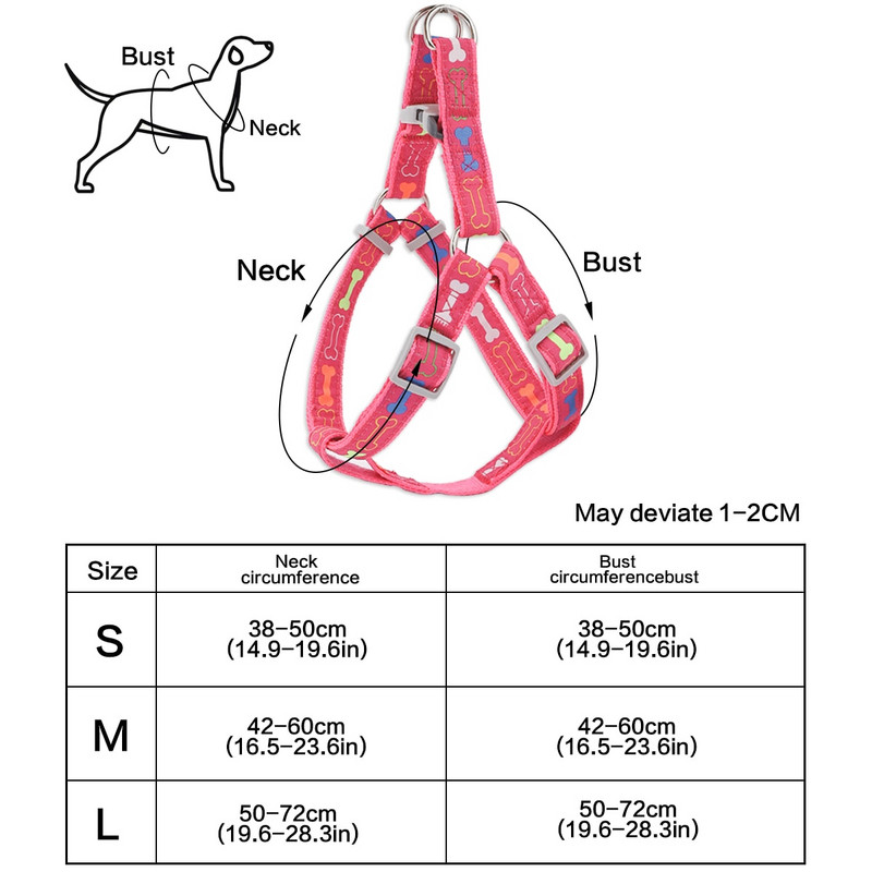 Spalvingi kauliniai trikojo naminių šunų pakinktai, skirti naudoti viduje ir lauke