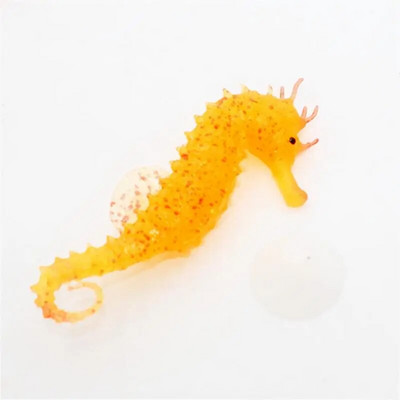 Silikoonist kunstlik öine helendav hipokampuse akvaariumi ehis veealune kaunistus meduusiga akvaariumi kaunistus