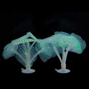 1 бр. Силиконов светещ изкуствен аквариум Аквариум Коралови растения Подводен орнамент Аквариум Аксесоари за аквариум
