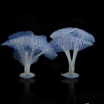 1 vnt. Silikono žėrintis dirbtinis akvariumo akvariumo koralų augalai povandeninis ornamentas akvariumo dekoro akvariumo priedai